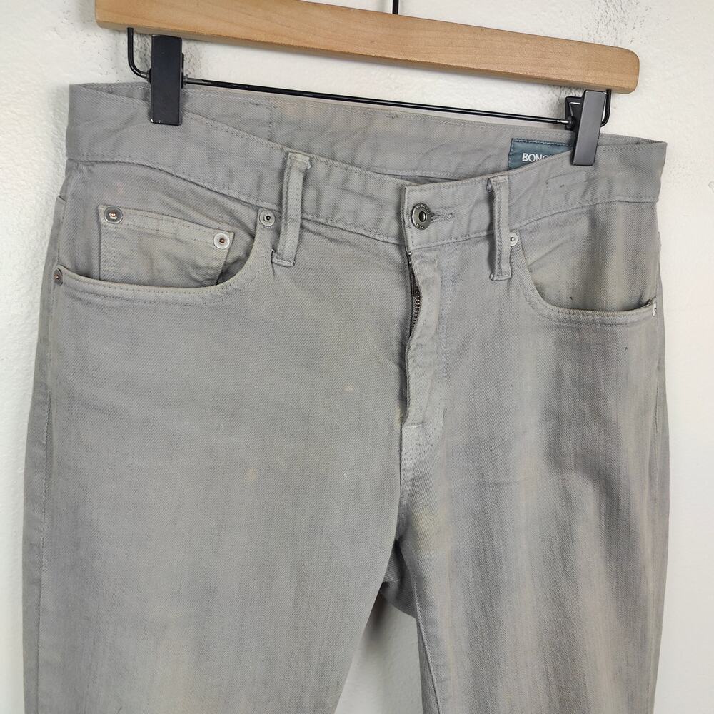 Bonobos Travel Jeans Mens 30x34 Gray Preppy Casual Stretch Comfort Zip Fly - Picture 2 of 11